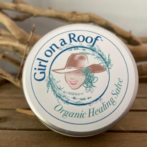 Organic healing salve made with comfrey, calendula, and St. John’s wort